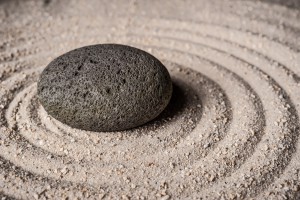 Stein und Sand