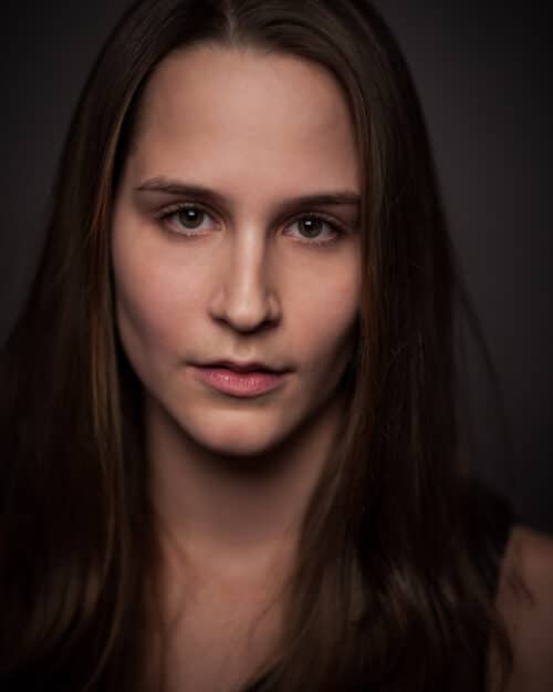 Portrait einer frau im Studio