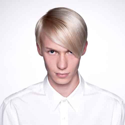 Portrait Mann im Fotostudio