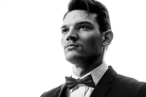 Portrait schwarzweiß mann