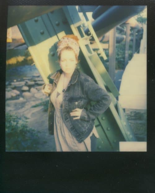 Frau Portrait Polaroid