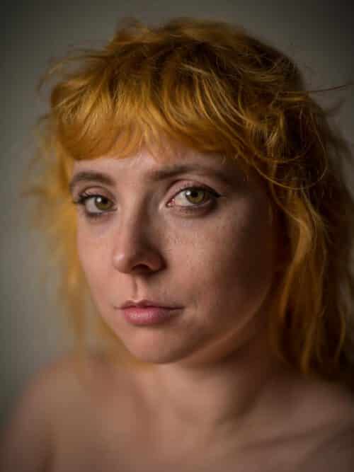 Fotoshooting Portrait Frau Fotostudio
